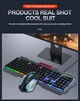Игровой набор 2в1 TWolf TF600 (UA/ENG раскладка/RGB подсветка) Комплект клавиатура и мышь Black - изображение 10