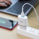 Мережевий зарядний пристрій HOCO C12Q Smart QC3.0 charger set(Micro) 18W White (6931474716286) - изображение 6