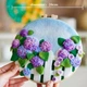 Набор для валяния BauTech KRABALL картина Гортензии из шерсти (1013-961-04) - изображение 4