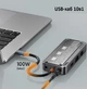 Док-станция USB-хаб 10в1 ASOMETECH (HDMI, USB 3.0, 3.5mm audio, USB-C, VGA, RJ45, USB 2.0 x2, SD/TF) 100 Вт - изображение 2