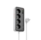 Мережевий подовжувач HOCO AC22 1.5м Sunlight 4-bit PD30W/1C3A desktop socket EU 4xUSB Black-White (6942007629782) - зображення 1