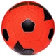 Мяч футбольный №5 PU ламинированный гибридная сшивка HYBRID SOCCERMAX FIFA FB-3124 (PU, Красный-черный) - изображение 2
