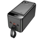 Павербанк Hoco 90000 mAh 22.5W Power Bank Hoco J123D 90000 mAh 22.5W+PD20W для пристроїв з фонарем LED дисплей Чорний - зображення 1