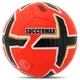 М'яч футбольний професійний №5 HYBRID SOCCERMAX FB-4362 (PU, Помаранчевий-чорний) - зображення 1