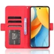 Чохол-книжка з кишеньками Deexe Wallet Stand для ZTE Nubia V60 Design - Red - зображення 2