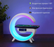 Лампа нічник з додатком, блютуз колонка з бездротовою зарядкою RGB Light/Alarm Clock/Desk Lamp 15W швидка зарядка 029k - зображення 3