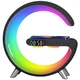 Лампа нічник з додатком, блютуз колонка з бездротовою зарядкою RGB Light/Alarm Clock/Desk Lamp 15W швидка зарядка 029k - зображення 10