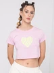 Футболка хлопковая женская Converse Colorful Heart Tee Stardust Lilac 10026369-523 XL Лиловая (194434899801) - изображение 4