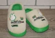Тапочки кімнатні хутряні дитячі Cream family D279-1 33-34 (21 см) бежеві з зеленим - зображення 5