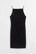 Плаття H&M 271042673 2XL Чорний/Камінці - зображення 1
