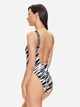 Купальник слитный женский Calvin Klein Underwear 285775163 S Черный/Белый (1159814538) - изображение 8