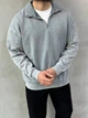 Мужской свитшот DIfransel Half Zip XL светло-серый - изображение 1
