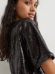 Блузка женская H&M 061012746 XS Темно-коричневая (KOZ6666000335302) - изображение 3