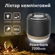 Фонарь кемпинговый Camping Light M1 + Powerbank 7200 mAh / 5 режимов / магнит / крючок / IP65 / Type-C Black - изображение 2