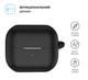 Силиконовый чехол для наушников Samsung Galaxy Buds 3/Buds 3 Pro/Buds 3 FE, Hang Case, черный, ультратонкий защитный кейс толщиной 2 мм, защита от царапин, пыли и ударов, компактный, с карабином для крепления, ArmorStandart (ARM79972) - изображение 2