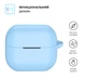 Силіконовий чохол для навушників Samsung Galaxy Buds 3/Buds 3 Pro/Buds 3 FE, Hang Case, блакитний, ультратонкий захисний кейс товщиною 2 мм, захист від подряпин, пилу та ударів, компактний, з карабіном для кріплення, ArmorStandart (ARM79986) - зображення 2