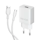 Сетевое зарядное устройство (адаптер) WALKER WH-26 1USB / 2.1A + Micro white - изображение 2