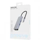 Type-C-Хаб Proove Iron Link 6 in 1 (2*USB3.0 + SD/TF + RJ45 + HDMI) silver - зображення 2