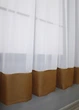 Гардина арка на кухню VR-Textil № 110к белый с коричневым 280х170 см (52-1009) - изображение 3