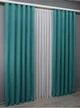Комплект готовых штор VR-Textil Микровелюр Petek № 1492ш Бирюзовый 100х290 см 2 шт (31-745) - изображение 4