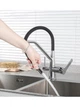 Смеситель для кухни на две воды Frap F4374-1 черный/хром - изображение 2