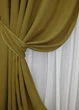 Комплект готових штор VR-Textil Мікровелюр Petek № 1503ш Гірчичний 150х290 см 2 шт (33-0393) - зображення 5