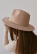 Шерстяная шляпа Федора с декором и цепочкой PEARL WOOL HAT молочная - изображение 2