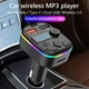 Автомобильный FM-трансмиттер Bluetooth 5.0 FM-передатчик 2 USB + TypeC ресивер, модулятор, плеер MP3 black - изображение 2