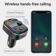 Автомобильный FM-трансмиттер Bluetooth 5.0 FM-передатчик 2 USB + TypeC ресивер, модулятор, плеер MP3 black - изображение 5
