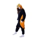Пижама кигуруми Kigurumi Енот женская S (145-155 см) Черная с оранжевым - изображение 2