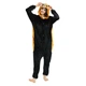 Пижама кигуруми Kigurumi Енот женская S (145-155 см) Черная с оранжевым - изображение 5