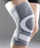 Фиксатор для колена LiveUp Knee Support S Серый/белый 1 шт (LS5676-S) - изображение 1