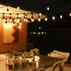 Вулична гірлянда Solar Retro LED Edison з 10 лампами в комплекті на сонячній батареї з опцією підзарядки від мережі для зовнішнього використання за будь яких умов - зображення 2