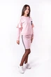 Костюм женский двойка с короткой юбкой Шарм (блузка+юбка) 592890 двунитка (S)80-84 розовый (5994116) - изображение 1