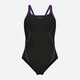 Купальник слитный женский Arena Pro_File Swimsuit Solid 008055-590 36 Черный (3468337414377) - изображение 1