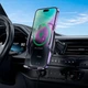 Автомобильный держатель Hoco CA202 Plus |для телефона, от 4.5" до 7", Type-C, с беспроводной зарядкой 15W, автоматический зажим, надежная фиксация, легкая установка в вентиляционную решетку| Черный - изображение 7