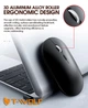 Мышь компьютерная безпроводная TWolf X2 Rechargeable 2.4G + Bluetooth |2.4G, BT, 800/1200/1600dpi| Черный - изображение 6