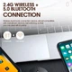 Мышь компьютерная безпроводная TWolf X2 Rechargeable 2.4G + Bluetooth |2.4G, BT, 800/1200/1600dpi| Серый - изображение 8
