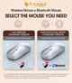 Мышь компьютерная безпроводная TWolf X2 Rechargeable 2.4G + Bluetooth |2.4G, BT, 800/1200/1600dpi| Серый - изображение 6