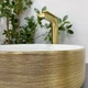 Умивальник (раковина) VBI PRATO BRUSH GOLD WHITE накладний - изображение 6