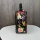 Женская мини сумка каркасная Kirs черная сумочка клатч с цветочками черная (1684Е) - изображение 12
