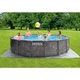 Круглый каркасный бассейн Intex 26742 (457-122 см) GreyWood Prism Frame Pool - изображение 2
