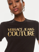 Koszulka damska bawełniana Versace Jeans Couture vjc76haht04cj00tg89 XL Czarna (8052019581348) - obraz 4