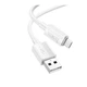 USB кабель Hoco X107 Micro 2.4A 1m, White - изображение 1
