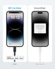 Кабель 322 USB-C to Lightning - 1.8m Nylon Black Anker (teh0022035) - зображення 3