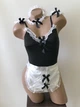 Комплект білизни боді Покоївка еротична білизна костюм Sexy XS/S чорний (3-141) - зображення 4