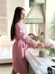 Халат женский Family Tradition вафельный 52 светло-розовый Утренняя роза - изображение 4