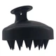 Силиконовая расческа массажер для мытья волос LVR 008 Black (16600) - изображение 1