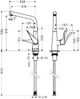 Змішувач HANSGROHE Metris 14822000 - зображення 2