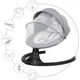 Заколисуючий центр Kidwell Luxi BLACK dark melange - зображення 2